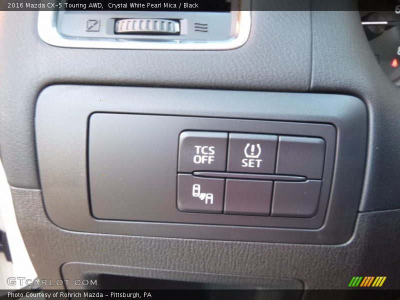 Crystal White Pearl Mica / Black 2016 Mazda CX-5 Touring AWD