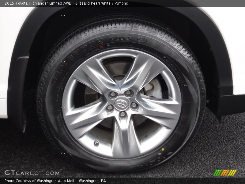 Blizzard Pearl White / Almond 2015 Toyota Highlander Limited AWD