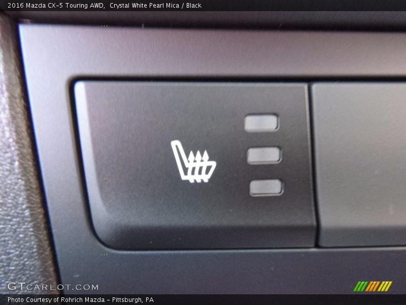 Crystal White Pearl Mica / Black 2016 Mazda CX-5 Touring AWD