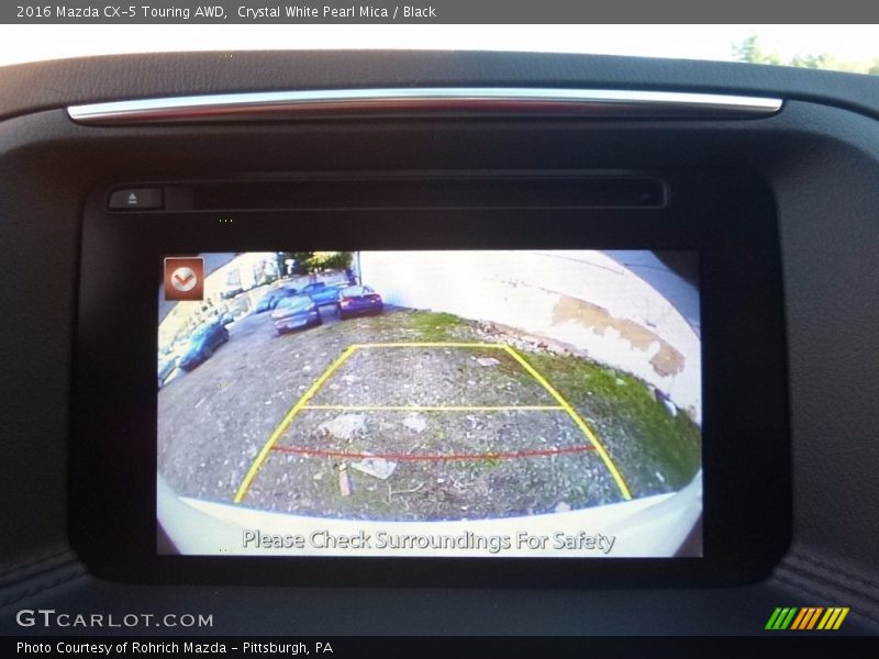Crystal White Pearl Mica / Black 2016 Mazda CX-5 Touring AWD