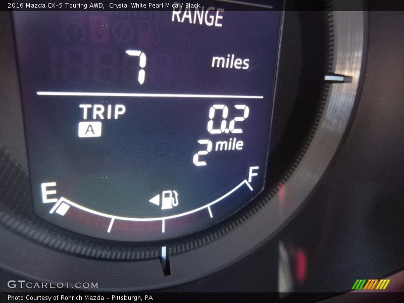 Crystal White Pearl Mica / Black 2016 Mazda CX-5 Touring AWD