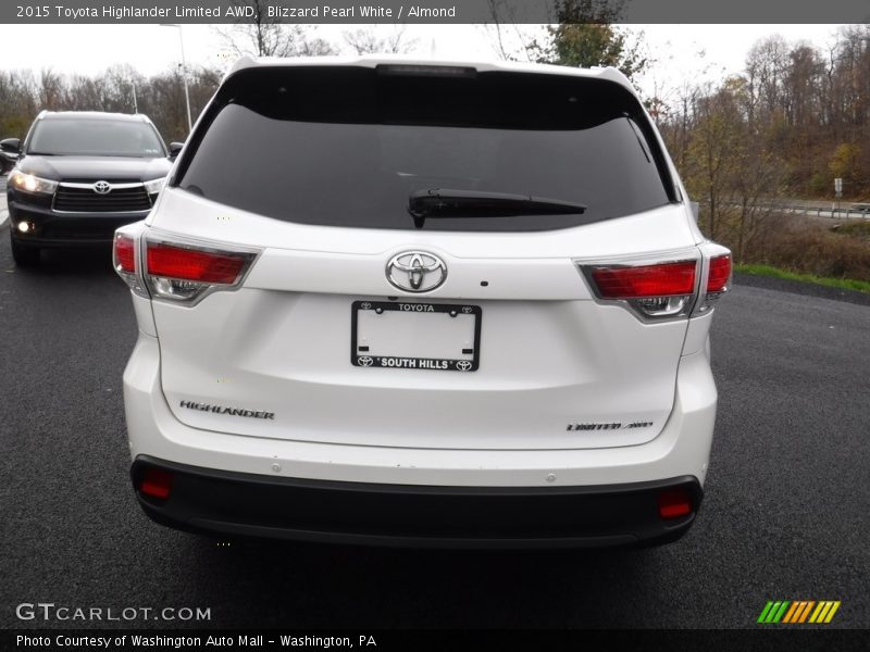 Blizzard Pearl White / Almond 2015 Toyota Highlander Limited AWD