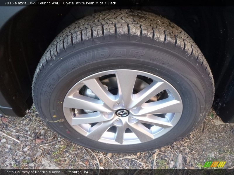 Crystal White Pearl Mica / Black 2016 Mazda CX-5 Touring AWD