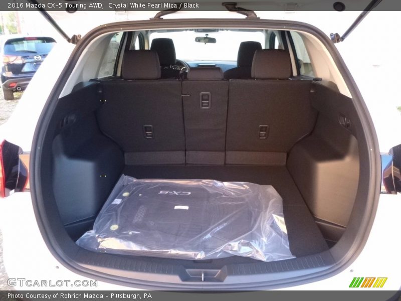Crystal White Pearl Mica / Black 2016 Mazda CX-5 Touring AWD