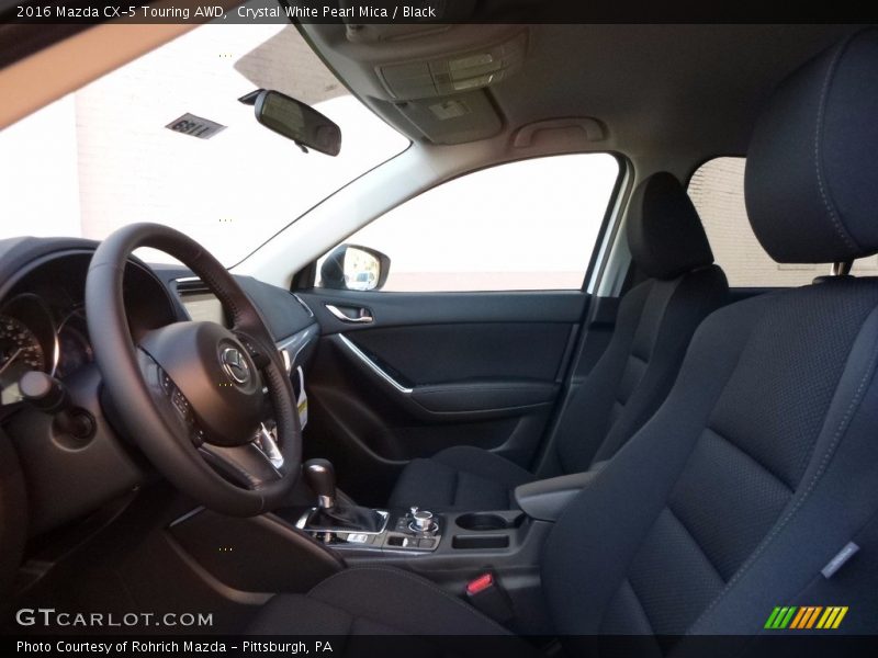 Crystal White Pearl Mica / Black 2016 Mazda CX-5 Touring AWD