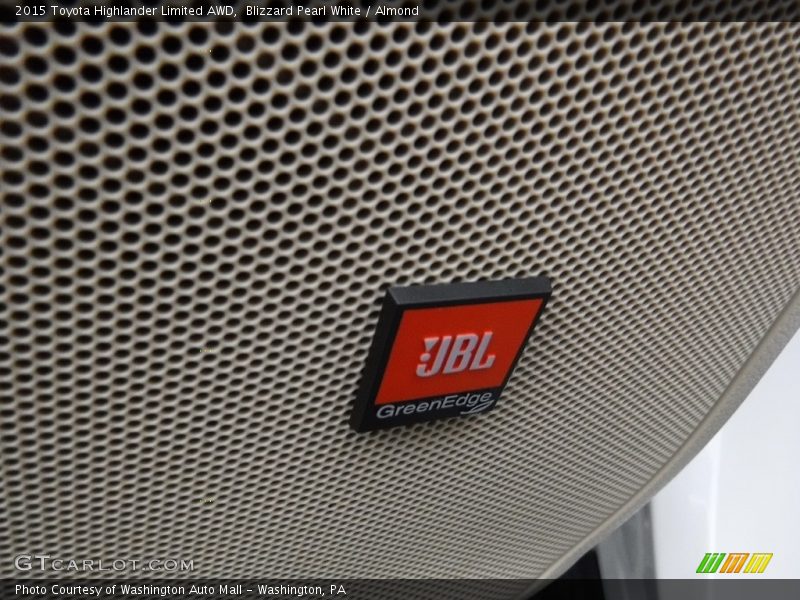 Blizzard Pearl White / Almond 2015 Toyota Highlander Limited AWD