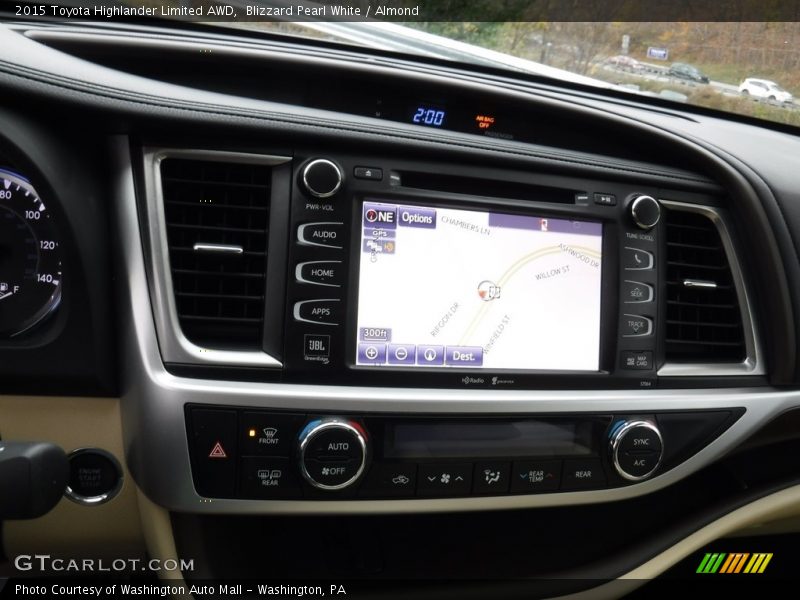 Blizzard Pearl White / Almond 2015 Toyota Highlander Limited AWD