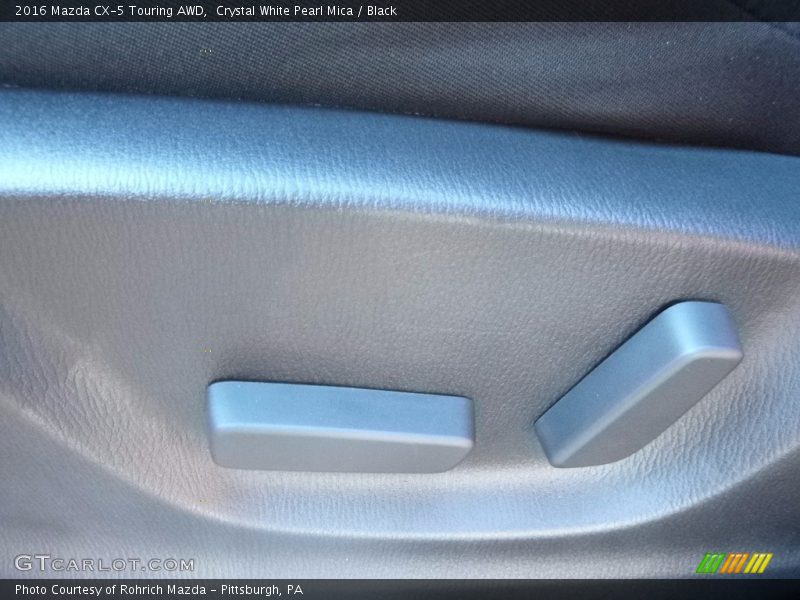 Crystal White Pearl Mica / Black 2016 Mazda CX-5 Touring AWD