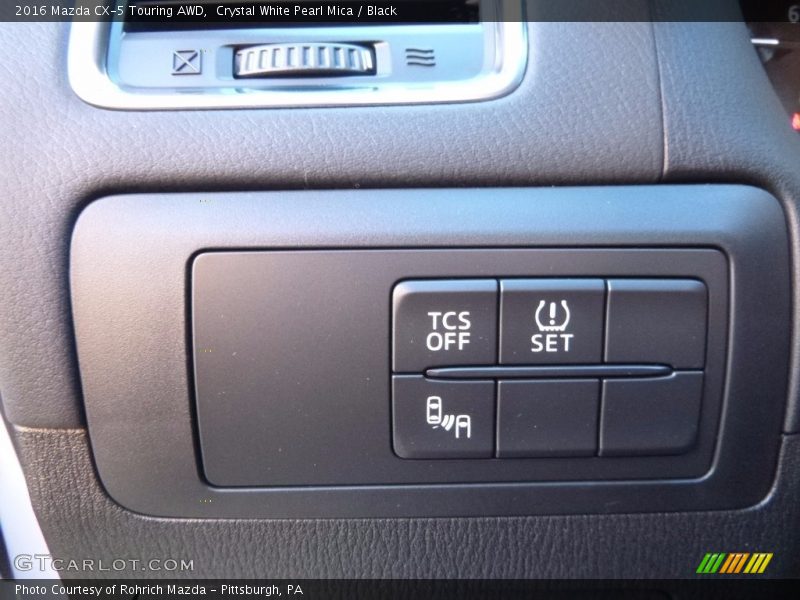 Crystal White Pearl Mica / Black 2016 Mazda CX-5 Touring AWD