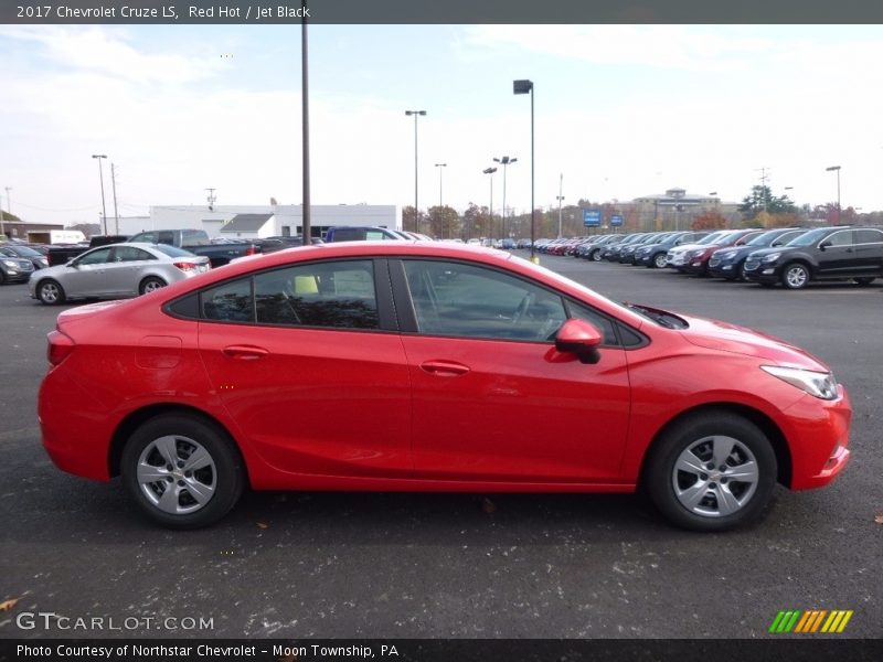 Red Hot / Jet Black 2017 Chevrolet Cruze LS