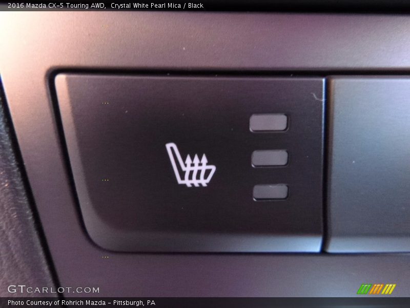 Crystal White Pearl Mica / Black 2016 Mazda CX-5 Touring AWD