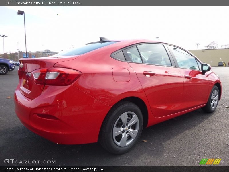 Red Hot / Jet Black 2017 Chevrolet Cruze LS