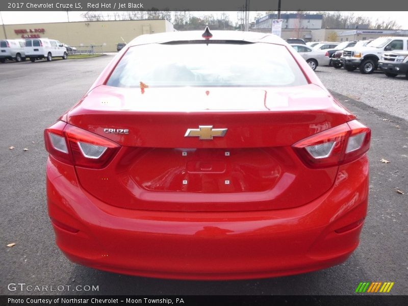 Red Hot / Jet Black 2017 Chevrolet Cruze LS