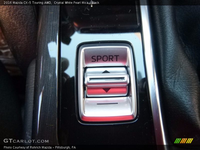 Crystal White Pearl Mica / Black 2016 Mazda CX-5 Touring AWD
