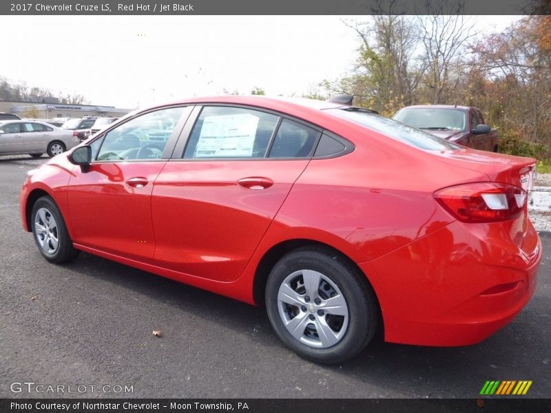 Red Hot / Jet Black 2017 Chevrolet Cruze LS