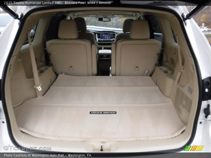 Blizzard Pearl White / Almond 2015 Toyota Highlander Limited AWD
