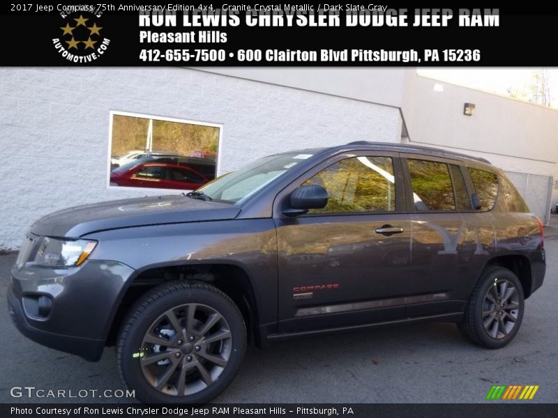 Granite Crystal Metallic / Dark Slate Gray 2017 Jeep Compass 75th Anniversary Edition 4x4