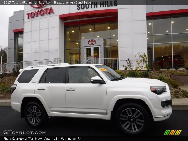 Blizzard White / Sand Beige 2015 Toyota 4Runner Limited 4x4