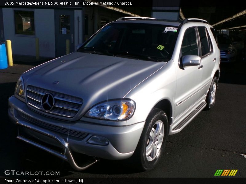 Brilliant Silver Metallic / Charcoal 2005 Mercedes-Benz ML 500 4Matic