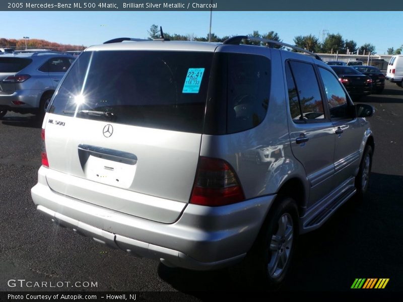 Brilliant Silver Metallic / Charcoal 2005 Mercedes-Benz ML 500 4Matic