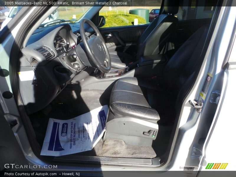 Brilliant Silver Metallic / Charcoal 2005 Mercedes-Benz ML 500 4Matic