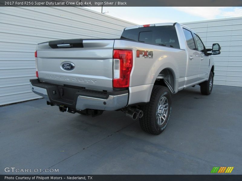 Ingot Silver / Black 2017 Ford F250 Super Duty Lariat Crew Cab 4x4