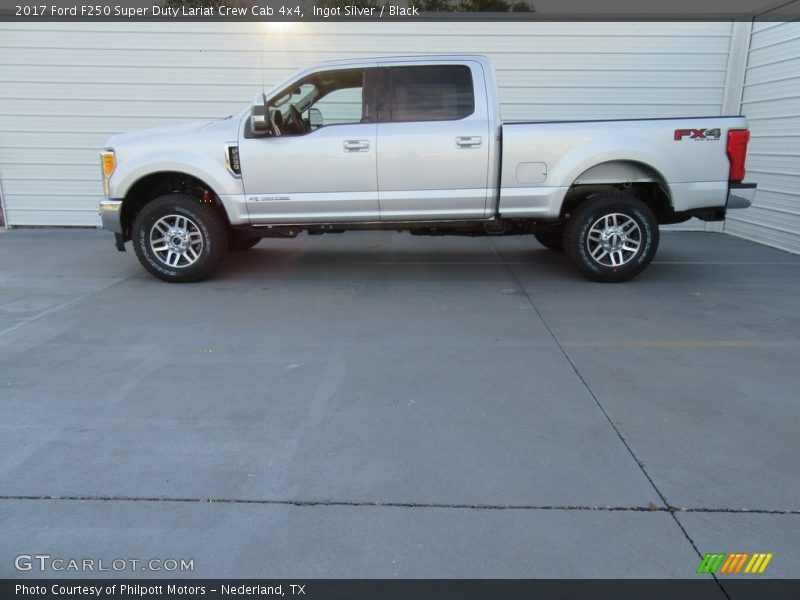 Ingot Silver / Black 2017 Ford F250 Super Duty Lariat Crew Cab 4x4