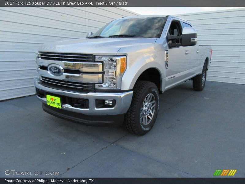 Ingot Silver / Black 2017 Ford F250 Super Duty Lariat Crew Cab 4x4