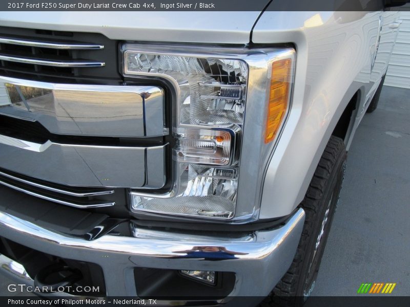 Ingot Silver / Black 2017 Ford F250 Super Duty Lariat Crew Cab 4x4