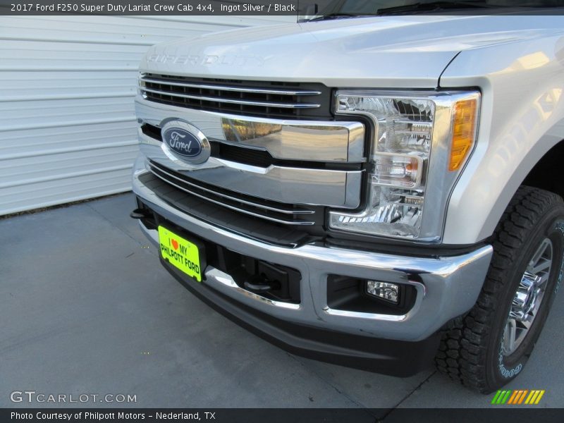 Ingot Silver / Black 2017 Ford F250 Super Duty Lariat Crew Cab 4x4