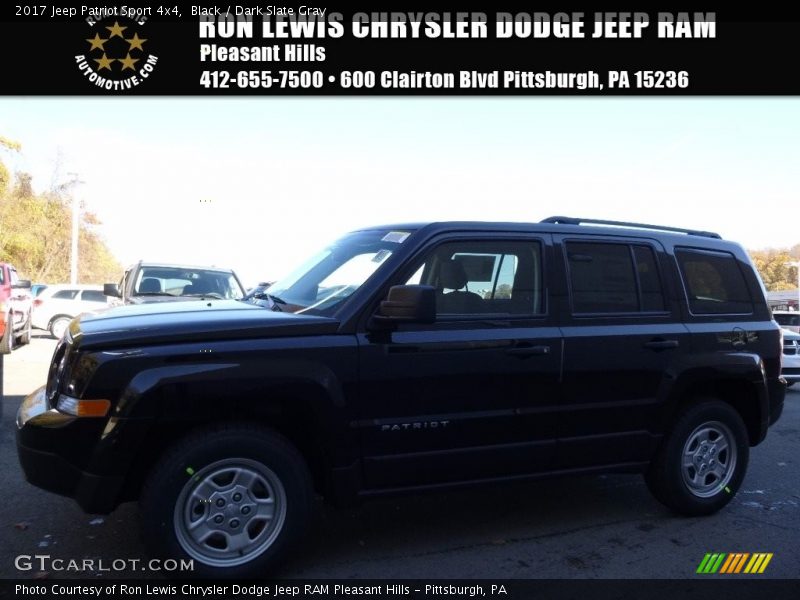 Black / Dark Slate Gray 2017 Jeep Patriot Sport 4x4