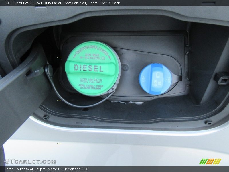 Ingot Silver / Black 2017 Ford F250 Super Duty Lariat Crew Cab 4x4