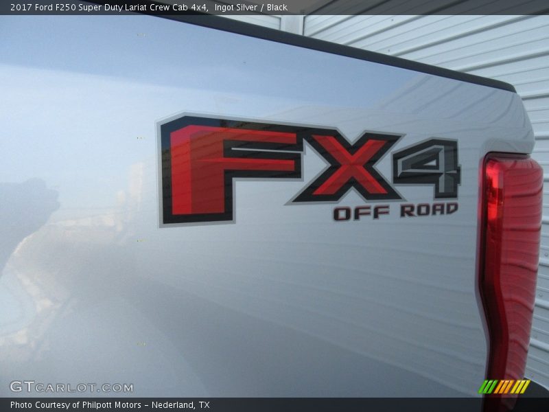 Ingot Silver / Black 2017 Ford F250 Super Duty Lariat Crew Cab 4x4