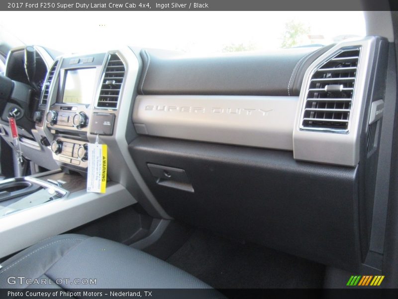 Ingot Silver / Black 2017 Ford F250 Super Duty Lariat Crew Cab 4x4