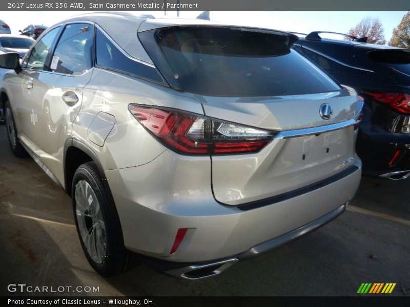 Satin Cashmere Metallic / Parchment 2017 Lexus RX 350 AWD