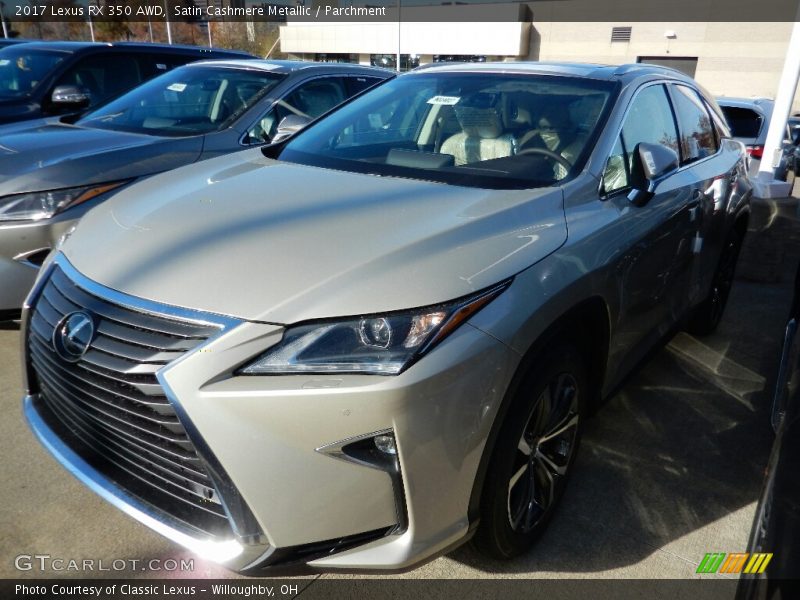Satin Cashmere Metallic / Parchment 2017 Lexus RX 350 AWD