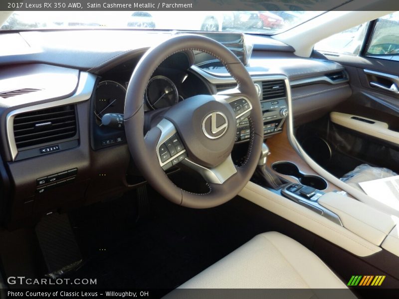 Satin Cashmere Metallic / Parchment 2017 Lexus RX 350 AWD