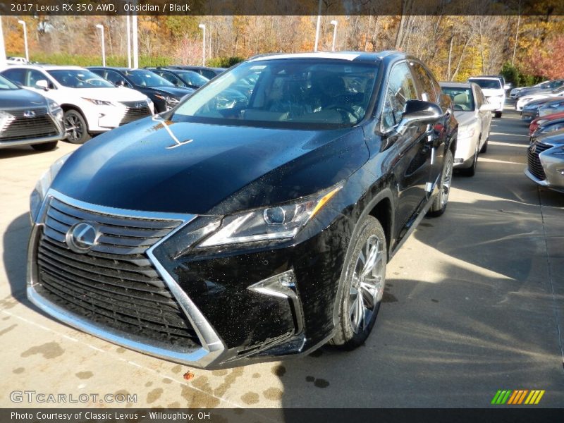 Obsidian / Black 2017 Lexus RX 350 AWD