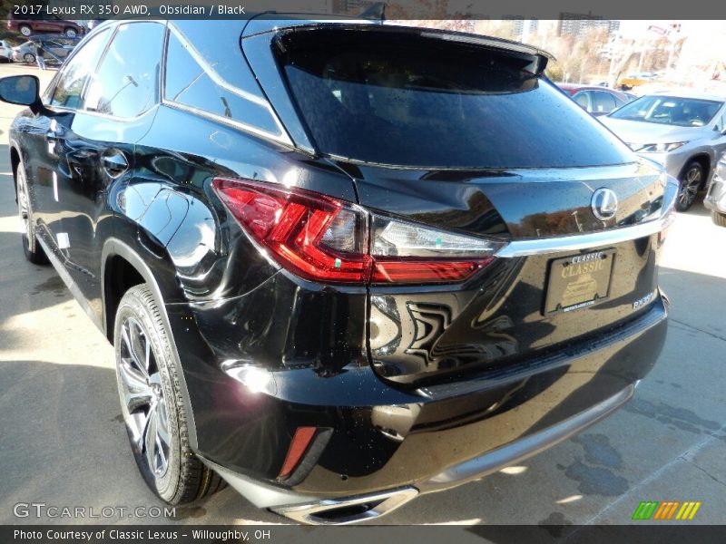 Obsidian / Black 2017 Lexus RX 350 AWD