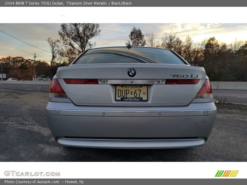 Titanium Silver Metallic / Black/Black 2004 BMW 7 Series 760Li Sedan