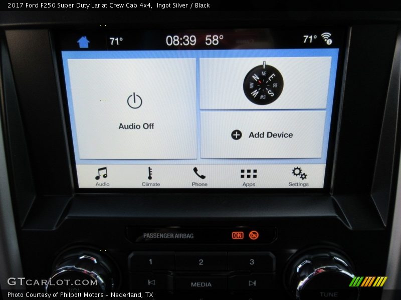 Ingot Silver / Black 2017 Ford F250 Super Duty Lariat Crew Cab 4x4