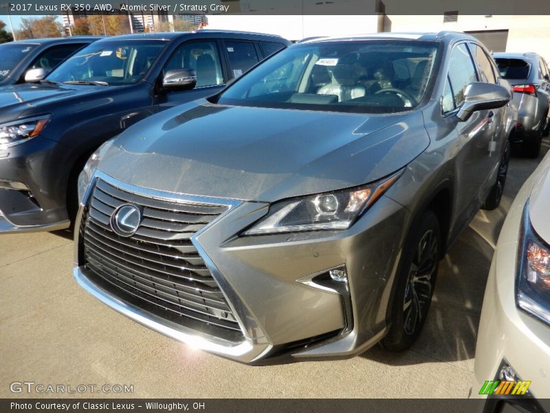 Atomic Silver / Stratus Gray 2017 Lexus RX 350 AWD