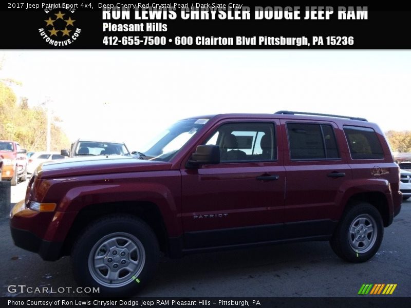 Deep Cherry Red Crystal Pearl / Dark Slate Gray 2017 Jeep Patriot Sport 4x4
