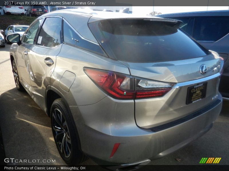 Atomic Silver / Stratus Gray 2017 Lexus RX 350 AWD