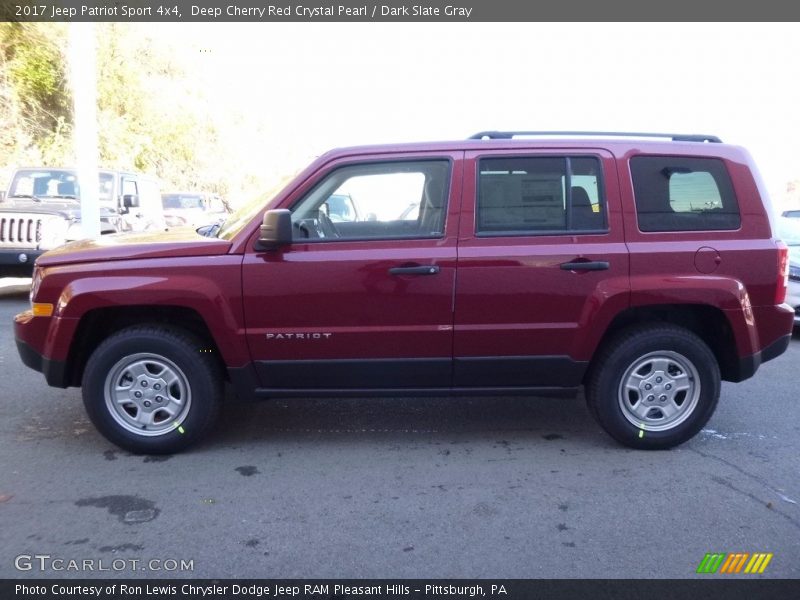 Deep Cherry Red Crystal Pearl / Dark Slate Gray 2017 Jeep Patriot Sport 4x4