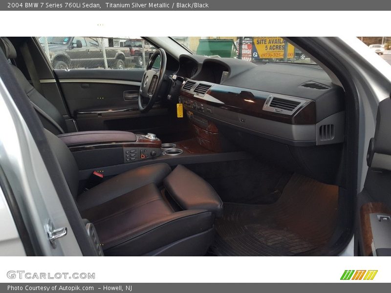 Titanium Silver Metallic / Black/Black 2004 BMW 7 Series 760Li Sedan