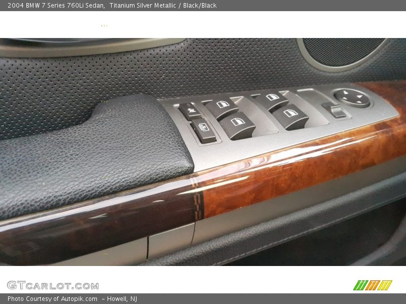 Titanium Silver Metallic / Black/Black 2004 BMW 7 Series 760Li Sedan