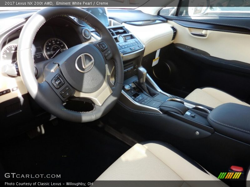 Eminent White Pearl / Creme 2017 Lexus NX 200t AWD