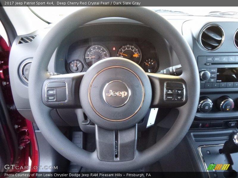 Deep Cherry Red Crystal Pearl / Dark Slate Gray 2017 Jeep Patriot Sport 4x4