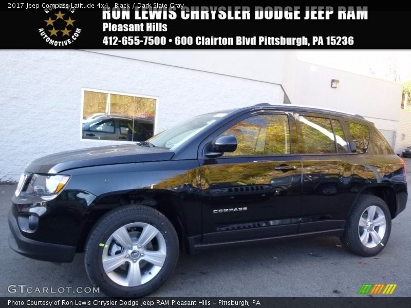 Black / Dark Slate Gray 2017 Jeep Compass Latitude 4x4